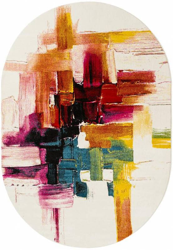 Купить ковер в Екатеринбурге. Овальный ковер в современном стиле Rio Merinos 2752 Cream 1 W, 11700р. Магазин Амиковры.jpg