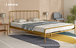 Кровать металлическая Antica Old gold mat. ASKONA